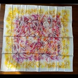 Hermes silk scarf, Indian Dust theme. With box & Indian Fantasies ribbon